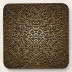 Brocade pattern coaster