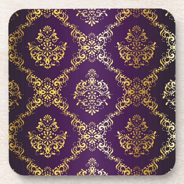 Brocade pattern coaster (Front)