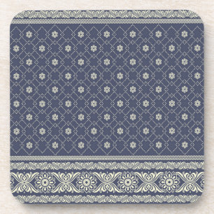 Brocade pattern coaster