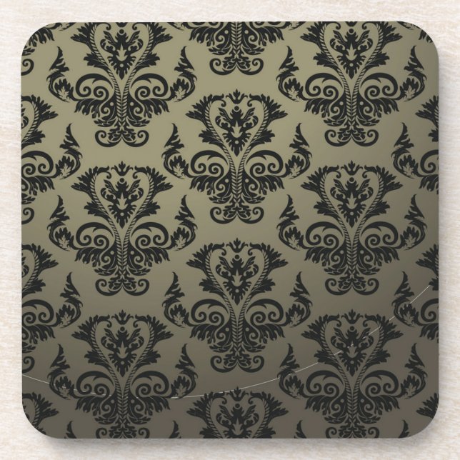 Brocade pattern coaster (Front)