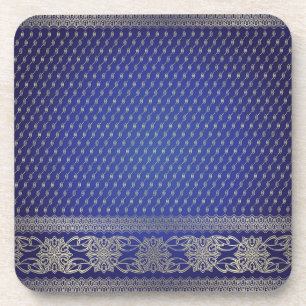 Brocade pattern coaster