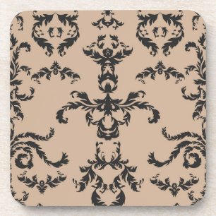 Brocade pattern coaster