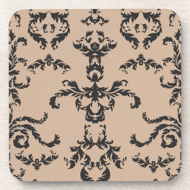 Brocade pattern coaster (Front)