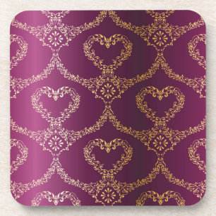 Brocade pattern coaster