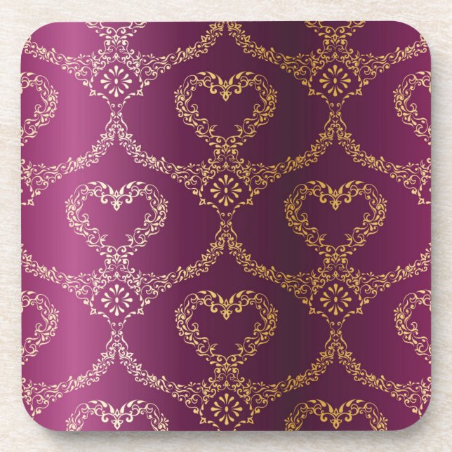 Brocade pattern coaster (Front)