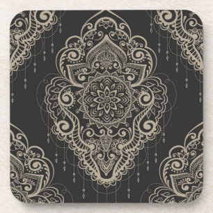 Brocade pattern coaster