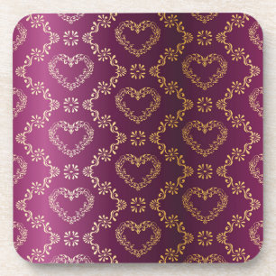 Brocade pattern coaster