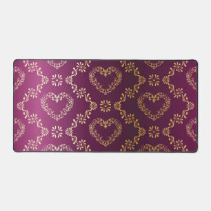 Brocade pattern desk mat