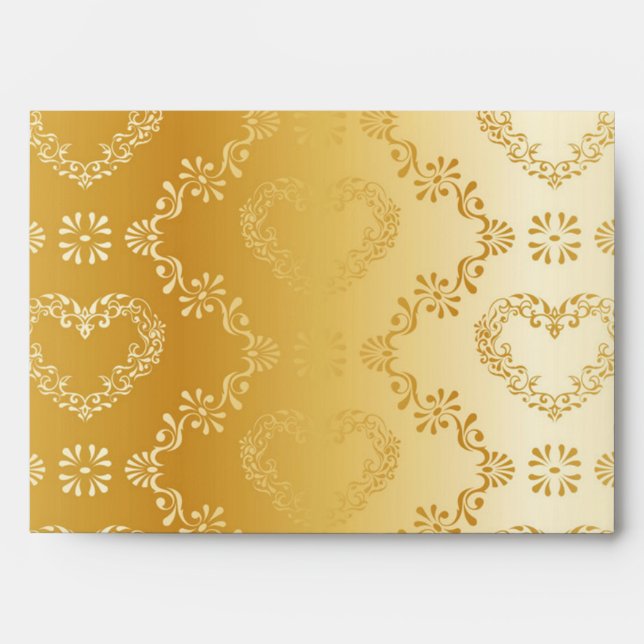 Brocade pattern envelope (Front)