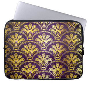 Brocade pattern laptop sleeve