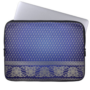 Brocade pattern laptop sleeve