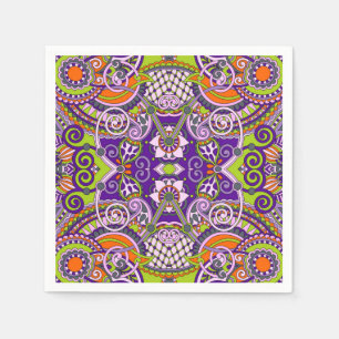 Brocade pattern napkin