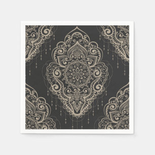 Brocade pattern napkin