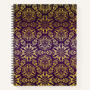 Brocade pattern notebook