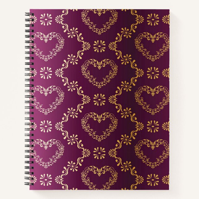 Brocade pattern notebook (Front)