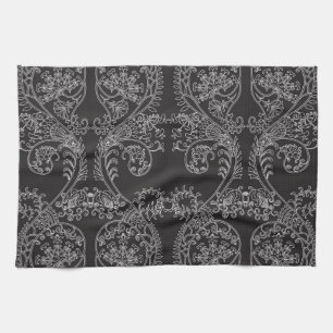 Brocade pattern tea towel