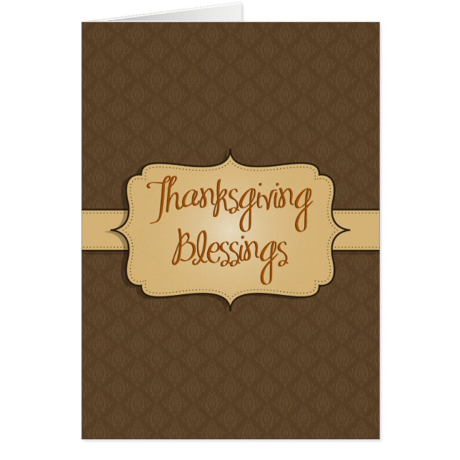 Brocade Thanksgiving Blessings (Front)
