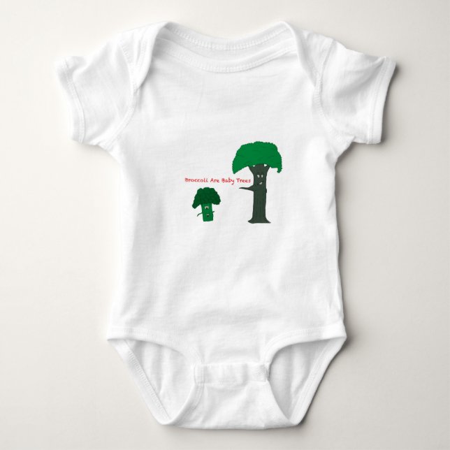 Broccoli Are Baby Trees Bodysuit (Front)