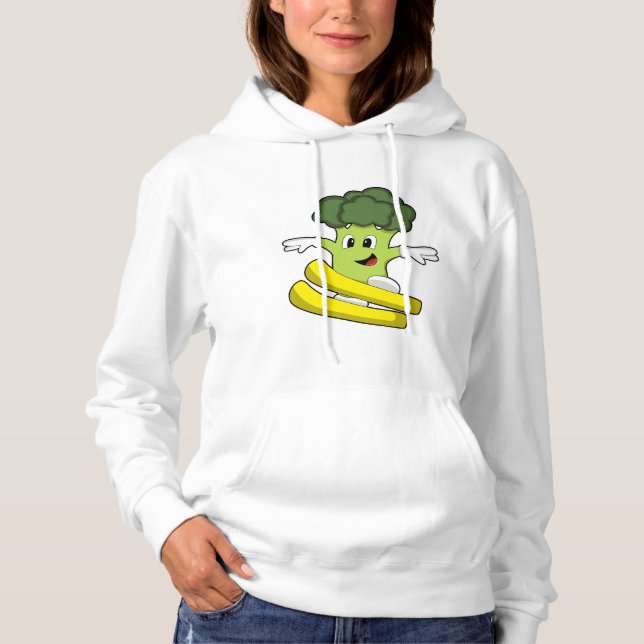 Broccoli as Skier with Ski Hoodie (Front)