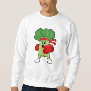 Broccoli at Boxing with Boxing gloves Sweatshirt
