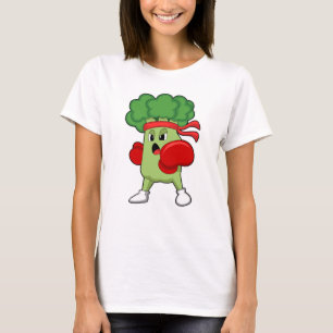 Broccoli at Boxing with Boxing gloves T-Shirt