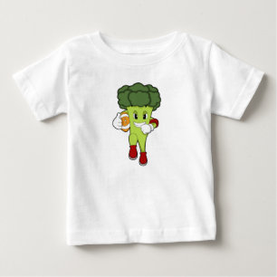 Broccoli at Football Sports Baby T-Shirt