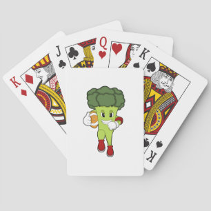 Broccoli at Football Sports Playing Cards