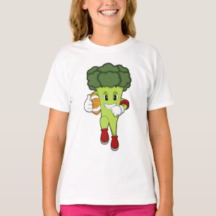 Broccoli at Football Sports T-Shirt