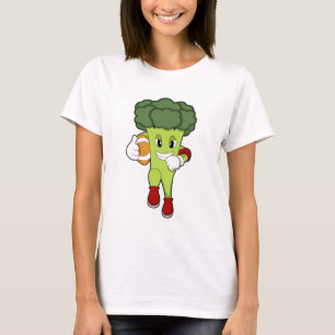 Broccoli at Football Sports T-Shirt