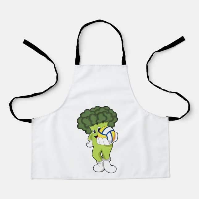Broccoli at Volleyball Sports Apron (Front)