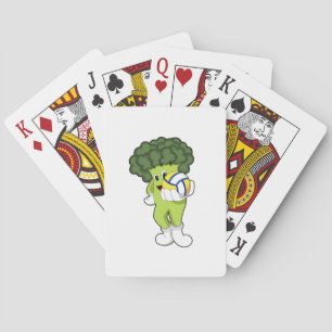 Broccoli at Volleyball Sports Playing Cards