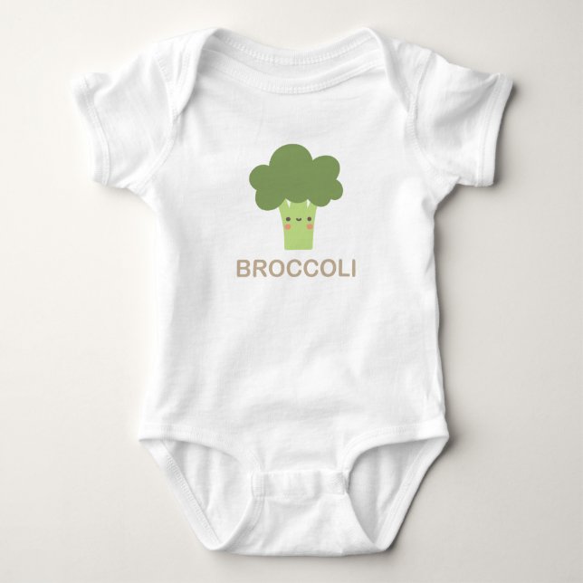 Broccoli Baby Bodysuit (Front)