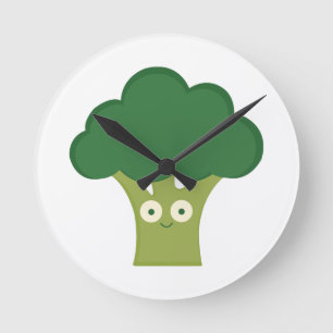 broccoli base round clock