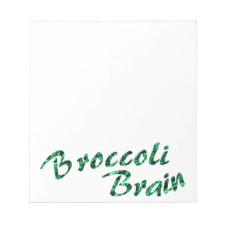 broccoli brain notepad