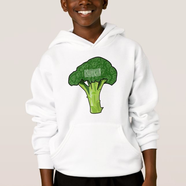 Broccoli cartoon illustration (Front)