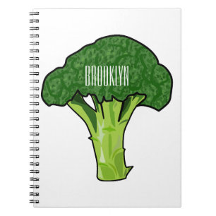 Broccoli cartoon illustration notebook