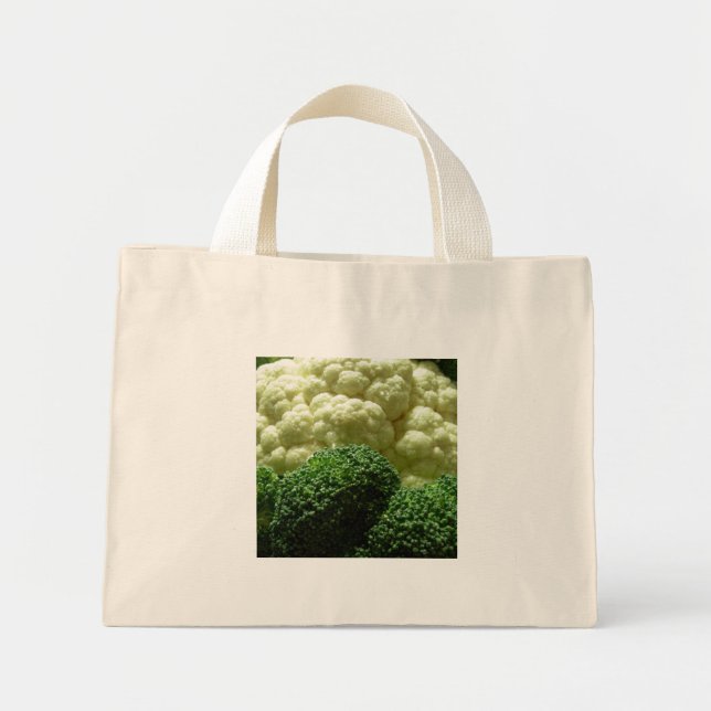 Broccoli & cauliflower mini tote bag (Front)