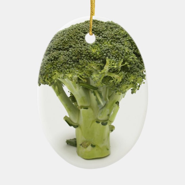 Broccoli Ceramic Tree Decoration (Front)