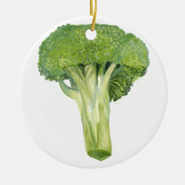 broccoli ceramic tree decoration (Front)