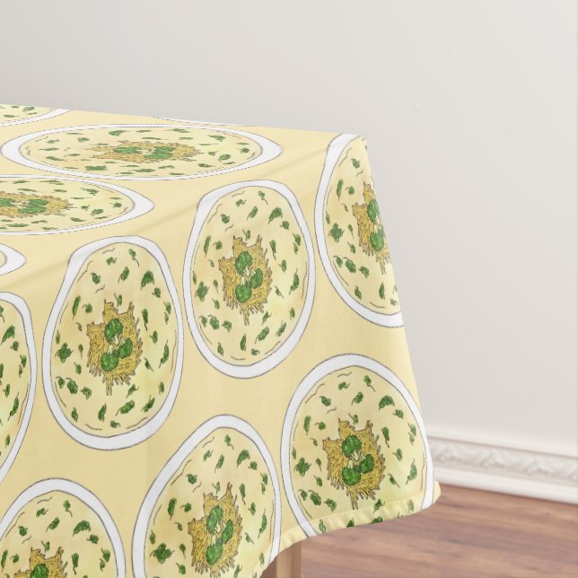 Broccoli Cheese Soup Food Festival Soup Supper Tablecloth (In Situ)