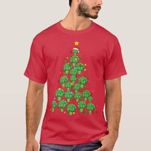 Broccoli Christmas Tree Funny Broccoli Lover Xmas  T-Shirt