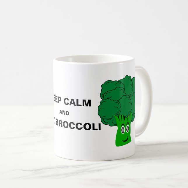 Broccoli Design Coffee Mug (Front Right)