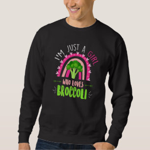 Broccoli Girl Rainbow Broccoli Vegan Sweatshirt