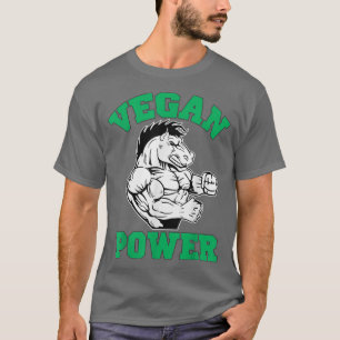 Broccoli Gym Powered By Plants Vegan Bodybuilding T-Shirt