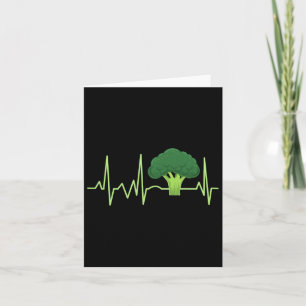 Broccoli Heartbeat Broccoli Lover Gift  Card
