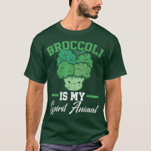 Broccoli Is My Spirit Animal Vegan Vegetable Veget T-Shirt