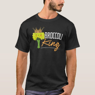 Broccoli King Broccoholic Vegetable Vegetarian Veg T-Shirt