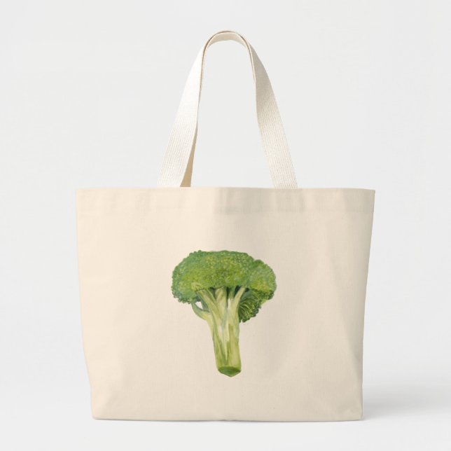 broccoli large tote bag (Front)