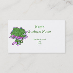 Broccoli Lover Funny Bouquet  Business Card