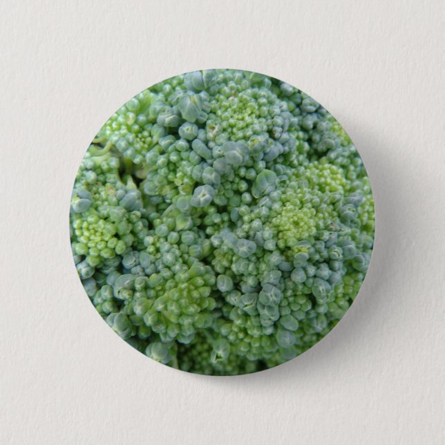 Broccoli Macro Button (Front)